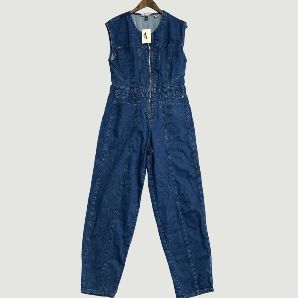 Universal Thread Dark Blue Denim Sleeveless Jumpsuit Romper